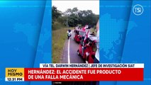 Policía revela causa de accidente de camión durante caravana en Santa Bárbara