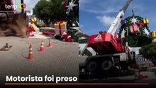 Trabalhador morre após queda de guindaste durante montagem de árvore de Natal em Manaus