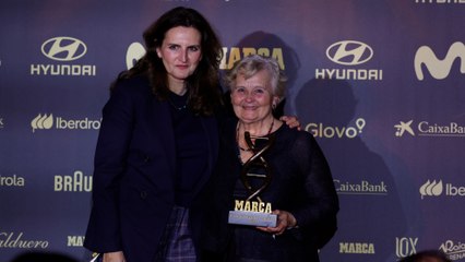 Carmen Arce, 'Kubalita', recoge el premio ADN que reconoce los éxitos de la selección femenina