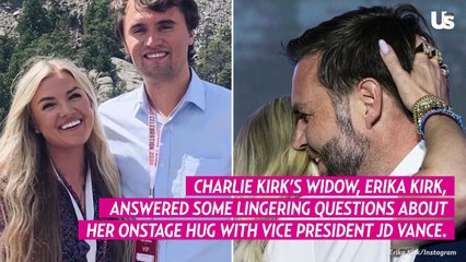 Erika Kirk Breaks Down the Moment Behind Her Intimate Hug With JD Vance