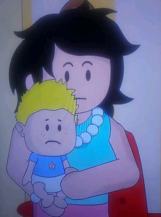 Baby Alan and Baby Alan's Mom are Hugging still  laugh and talk/Gamerchad/Baby Alan Cartoon