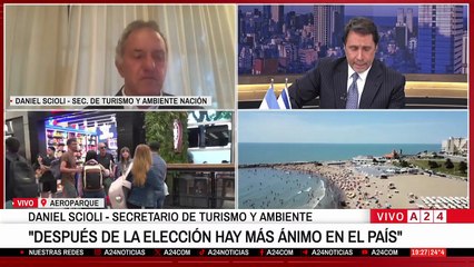 Scioli ponderó la gran cantidad de gente que se desplazó el último fin de semana largo