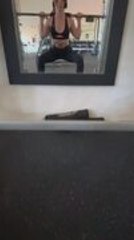 Woman Uses Her Pants as Phone Holder While Exercising