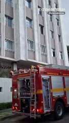 Fogo destrói cobertura, e prédio é evacuado em BH