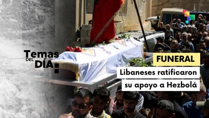 Libaneses participaron en acto fúnebre de las víctimas de un ataque israelí