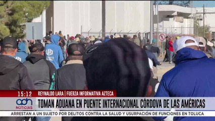 Agricultores de Chihuahua toman aduana del puente internacional Córdova de Las Américas