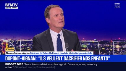 Guerre en Ukraine: "Les torts sont partagés, c'est un conflit épouvantable", déclare Nicolas Dupont-Aignan, président de Debout la France