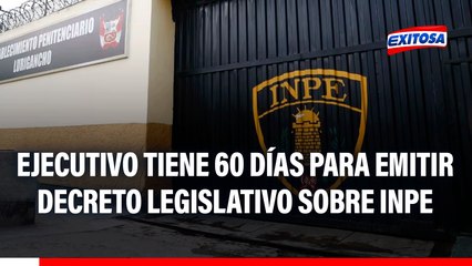 Premier Álvarez: Ejecutivo tiene 60 días para emitir decreto sobre desaparición del INPE