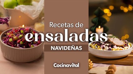 menú semanal recetas de ensaladas navideñas