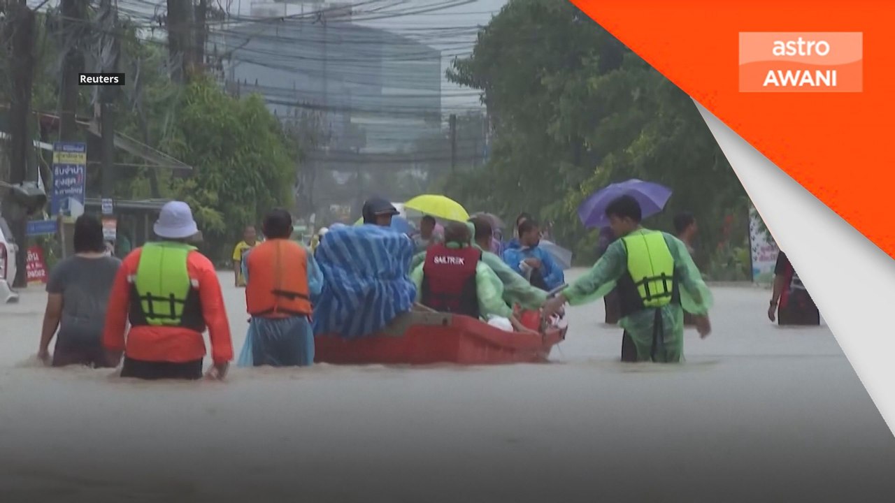 Banjir Hat Yai makin parah, penduduk diarah ber...