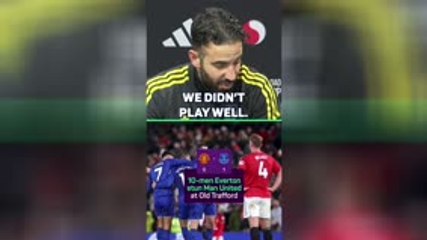 ‘Didn’t play well’ – Amorim’s concerned by loss to 10-men Everton