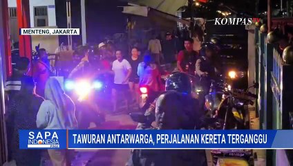 Tawuran Warga di Rel Kereta Menteng, KRL Jabodetabek Terlambat | SAPA PAGI