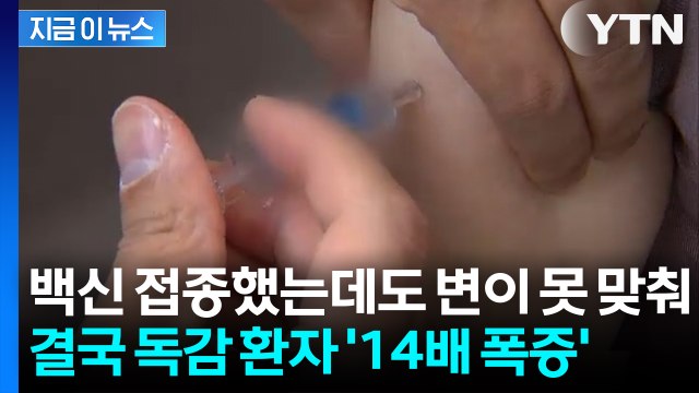백신, 변이 못 맞춰... 결국 독감 환자 지난해 보다 '14배 폭증' [지금이뉴스] / YTN