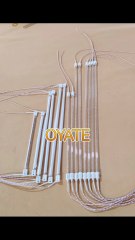 760mm 220v 2000w Half White Coating Infrared Quartz Heat Lamp With Sk15 For Pet Blowing Machines