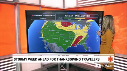 Storms in the South and snow in the North to affect Thanksgiving travel plans