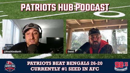 REACTION: David Andrews and Alex Barth on Patriots win over Bengals