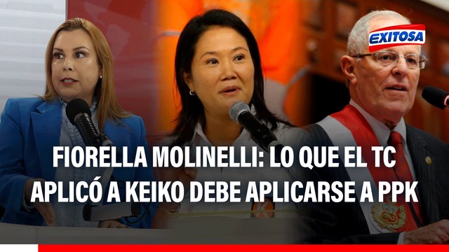 Fiorella Molinelli: Lo mismo que aplicó el TC a Keiko Fujimori debería aplicarse a PPK