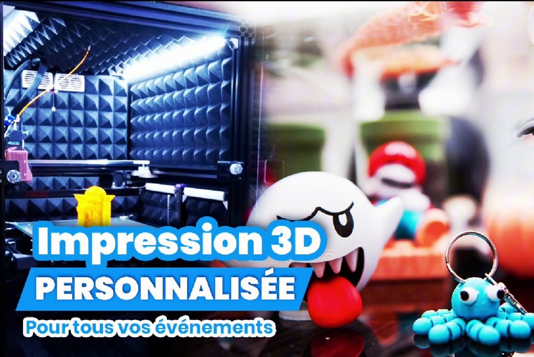 IMPRESSION 3D PERSONNALISÉE : Créez l'effet Waouh avec des goodies pour vos événements B2B, salon, foire, festival ...