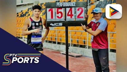 Ranier Sobrepeña, asam na basagin ang Philippine record sa triple jump
