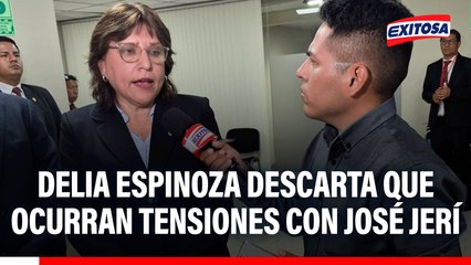 Delia Espinoza descarta que ocurran tensiones con Jerí si retorna a la Fiscalía