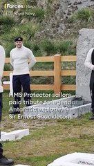 HMS Protector's crew remembers Sir Ernest Shackleton #Shorts