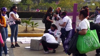 Ante alta incidencia en violencia machista, mujeres protestan frente al Centro de Justicia