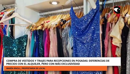Compra de vestidos y trajes para recepciones en Posadas diferencias de precios con el alquiler, pero con más exclusividad
