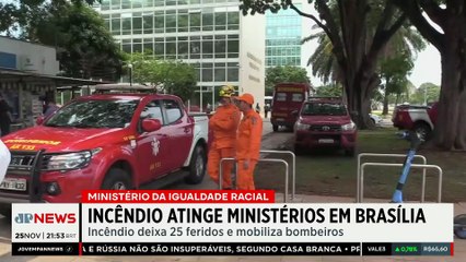 Incêndio atinge Ministério da Igualdade Racial em Brasília