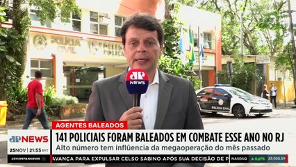 Rio de Janeiro: 141 policiais foram baleados em combates este ano