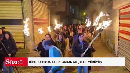 Diyarbakır'da kadınlardan meşaleli yürüyüş
