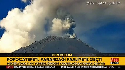Popocatepetl Yanardağı faaliyete geçti