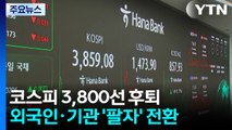 외국인·기관 '팔자' 전환...코스피 3,800선 후퇴 / YTN