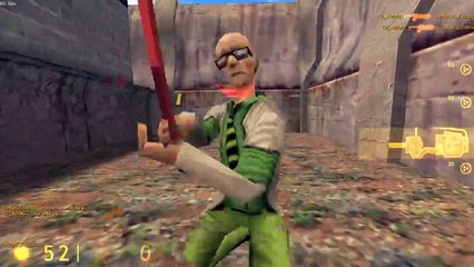 Half-Life Deathmatch Multiplayer Crowbar Gameplay | boot_camp