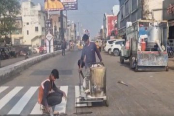 चौक चौराहों में लगे ट्रैफिक सिग्नल को सुधारा गया