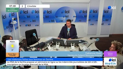 Fabienne Huet, du collectif féministe unitaire et de Solidarité Femmes en Sarthe