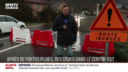 Inondations: une commune dans le Doubs sous les eaux
