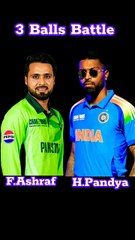 Faheem Ashraf Vs Hardik Pandya 3 Balls Battle #viral #cricketlover #foryou (Real Cricket 24)
