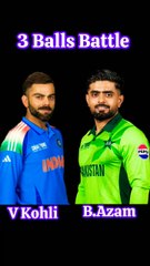 Babar Azam Vs Virat Kohli 3 Balls Battle #viral #cricketlover #foryou (Real Cricket 24)