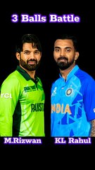 Mohammad Rizwan Vs KL Rahul 3 Balls Battle #viral #cricketlover #foryou (Real Cricket 24)