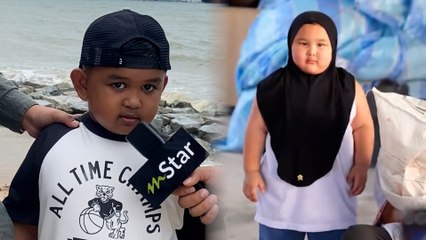 Comel macam Bang Aji... Aksi comel adik Haris pula pikat hati netizen