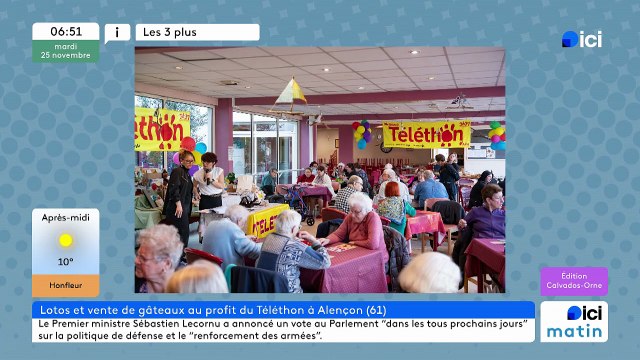 25/11/2025 - ici matin parici Normandie (Calvados - Orne) en vidéo