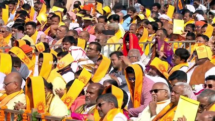 PM Modi Speech @ Shri Ram Janmabhoomi Mandir Dhwajarohan Utsav in Ayodhya