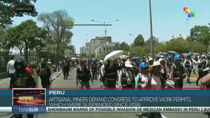 Peru: Artisanal miners demand congress to approve work permits, which were suspended since 2016