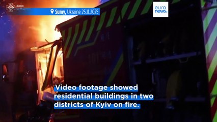 Six killed in overnight Russian strikes on Kyiv and Sumy amid renewed US efforts to end the fighting