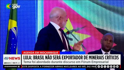 “Brasil não será exportador de minerais críticos”, diz Lula