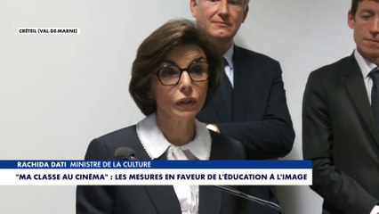 Rachida Dati sur le dispositif «Ma Classe au cinéma» : «Chaque élève doit accéder à des films, comme les films du patrimoine et des grands classiques populaires»
