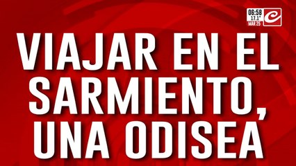 Gente abarrotada, empujones y golpes: la odisea diaria de viajar en el Tren Sarmiento