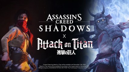 Assassin's Creed Shadows x Attack on Titan - Collab Teaser Trailer