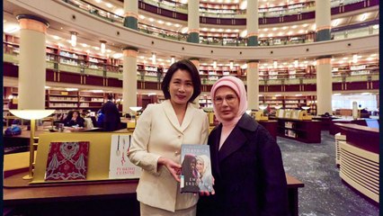 김 여사, 튀르키예 영부인과 도서관 방문..."한류 인기" / YTN