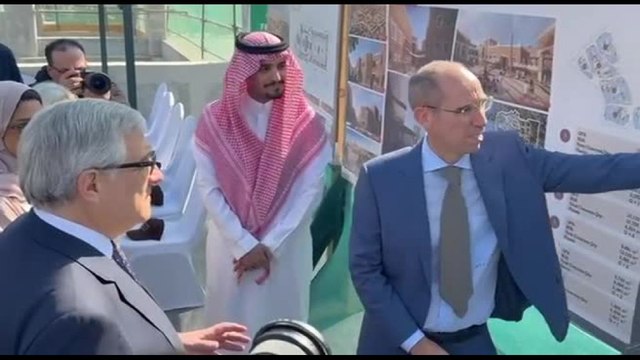 Tajani visita il cantiere Webuild in Arabia Saudita